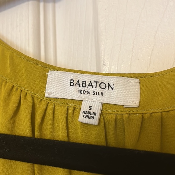 Aritzia Silk Citron Top - Picture 2 of 3